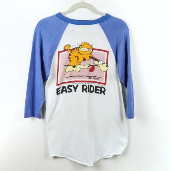 Vintage Other - Vintage 80s  Garfield Easy Rider Motorcycle Biker Tshirt